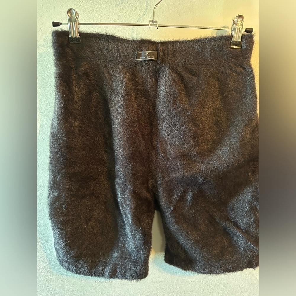 GYMSHARK X WHITNEY EYELASH KNIT SHORTS in BLACK NWOT